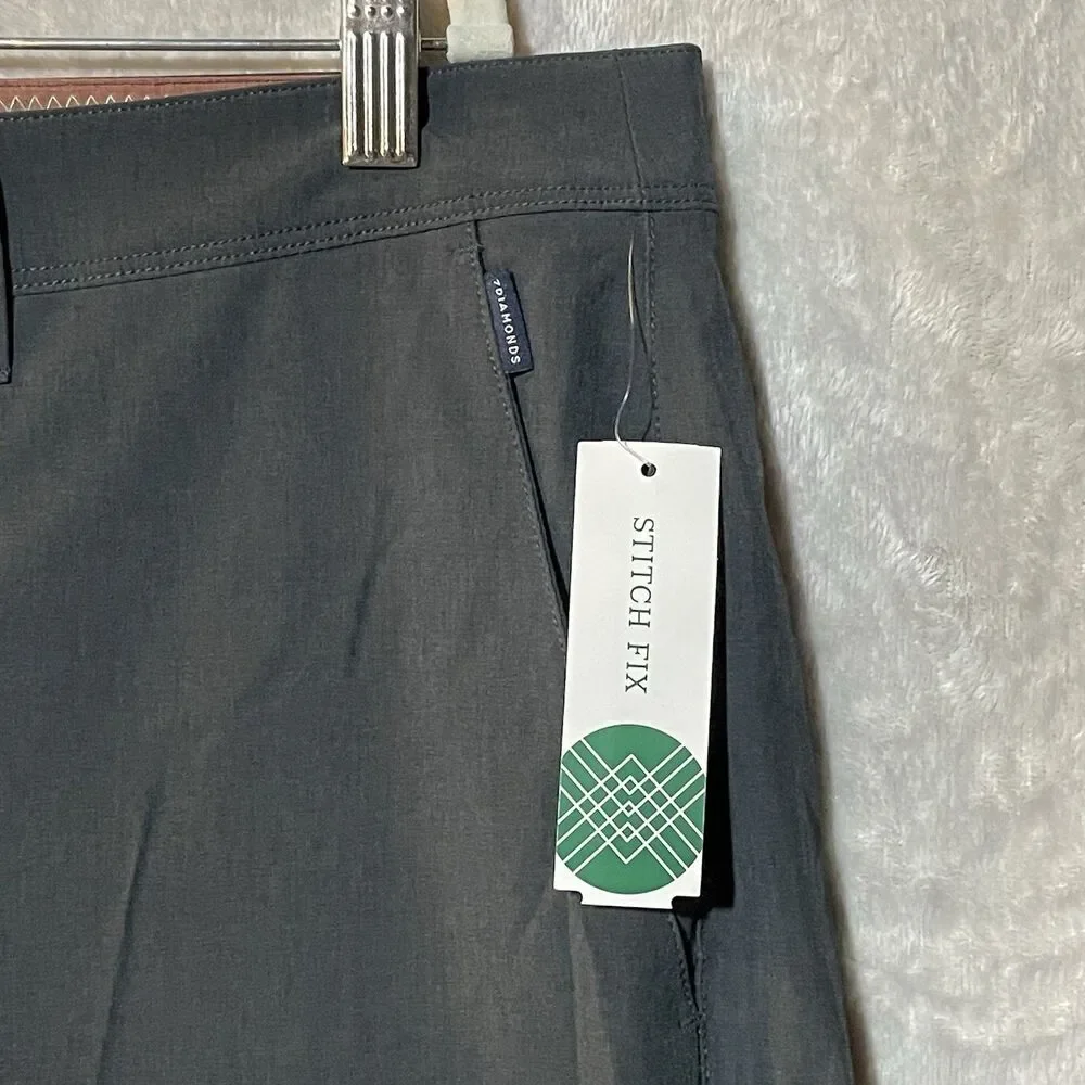 7 Diamonds Aeroplane Hybrid Stretch Performance 10” Chino Shorts Men’s 36 Gray - Picture 3 of 16